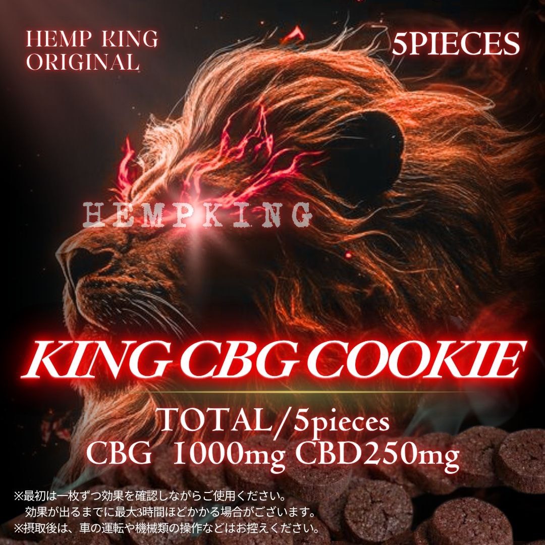 CBGクッキー チョコ味 5枚入り(TOTAL CBG1,000mg CBD250mg)