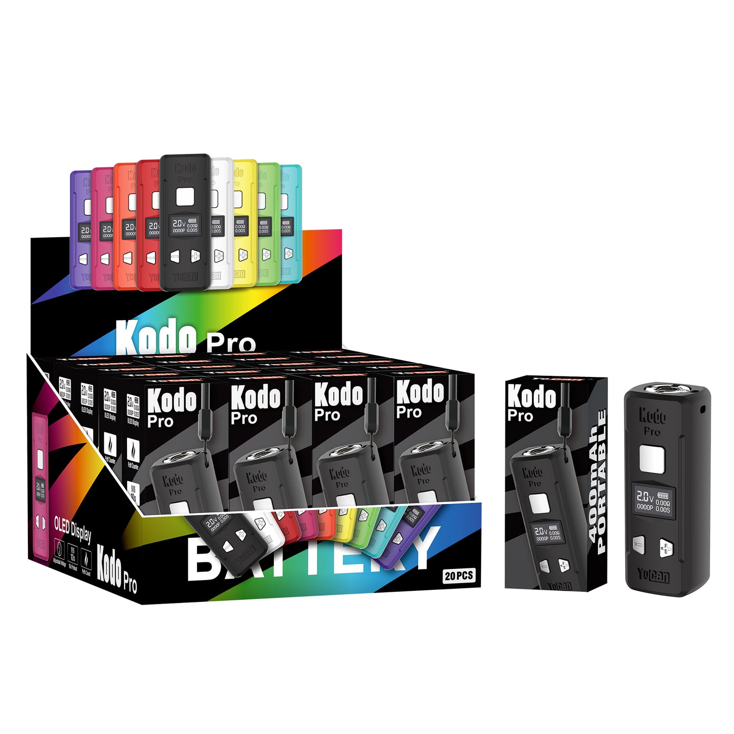 Kodo Pro ヴェポライザー 510規格 Black/White